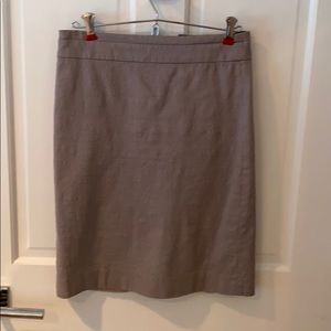 JCREW grey pencil work skirt